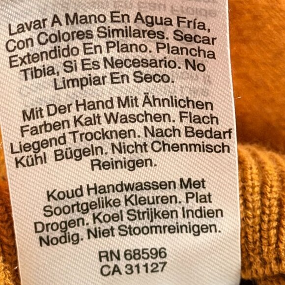 3 DKNY Turtleneck Logo Studded Sweaters - SIZE LARGE (Gold, Blue, and Black) - Picture 7 of 11